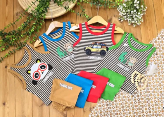 تاپ شلوارک راه راه ریز 🌈 alternate